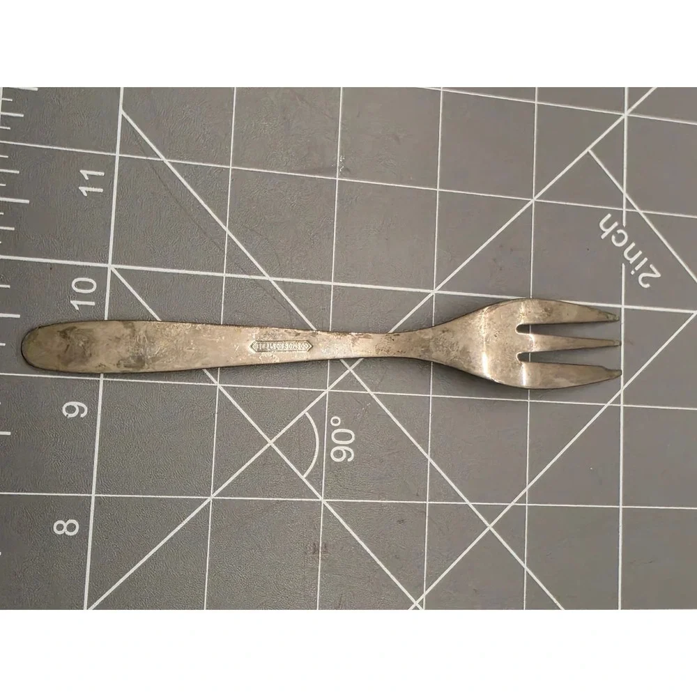 Vintage Cosmos Rostfrei Stainless Steel 3-Tine Cocktail Appetizer Fork Germany